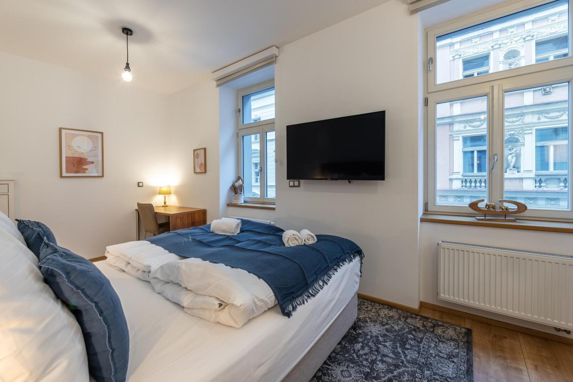 Apartment Peaceful & Cozy Living In Vysehrad With A Balcony Prag